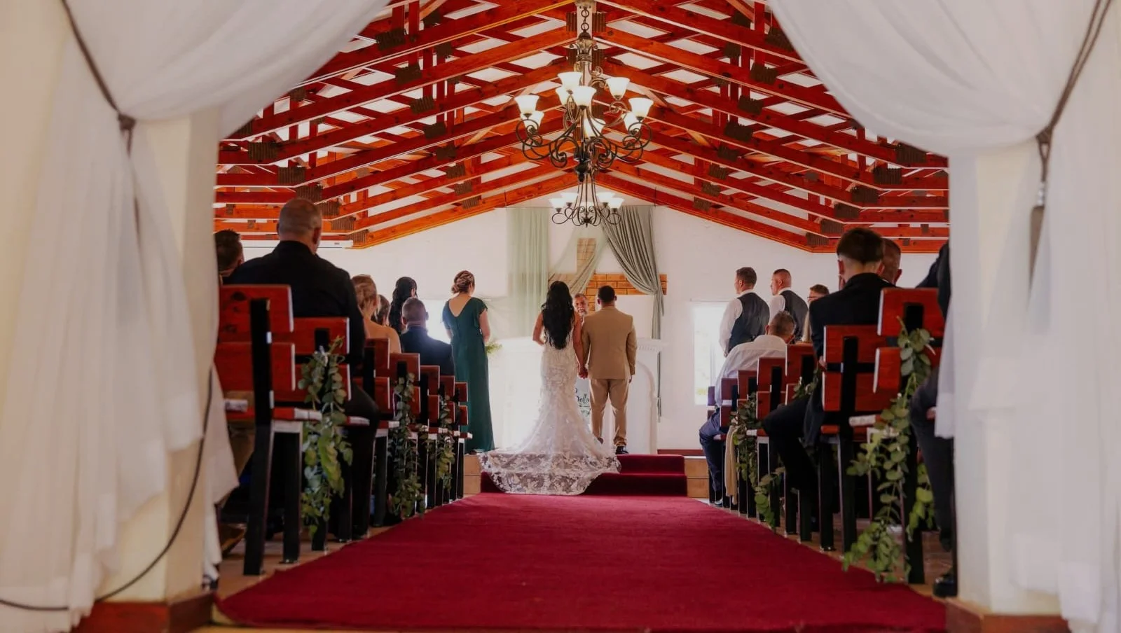 Bella Vista outdoor wedding ceremony setup with mountain views